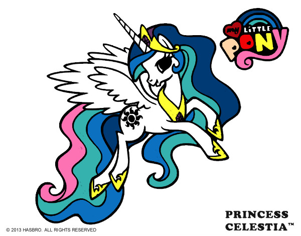 Dibujo Princess Celestia pintado por Juliana2