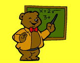 Dibujo Profesor oso pintado por azul9898