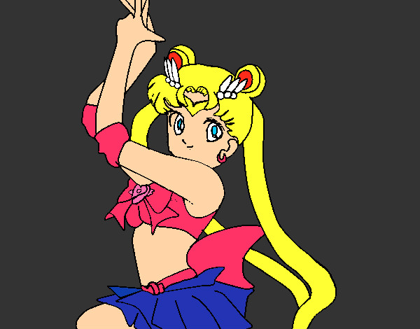 Dibujo Serena de Sailor Moon pintado por Ruthb
