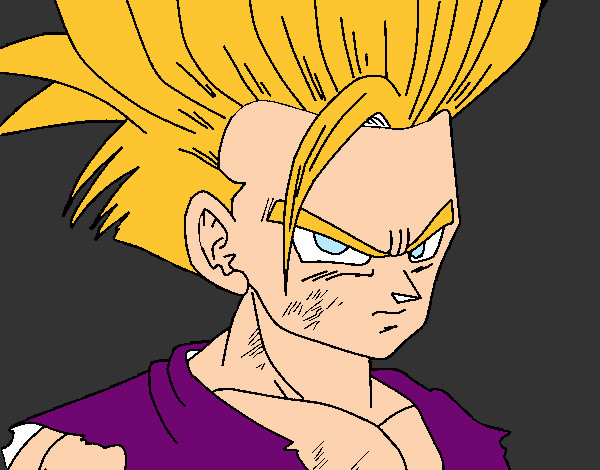 Dibujo Son Gohan pintado por matias777