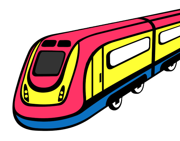 Dibujo Tren de alta velocidad pintado por alexitho19