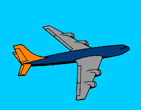 Dibujo Avión pintado por marcos696
