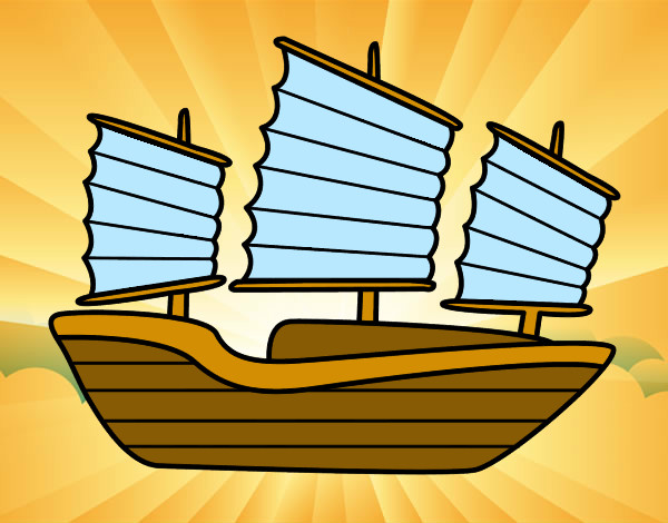 Dibujo Barco oriental pintado por videl44