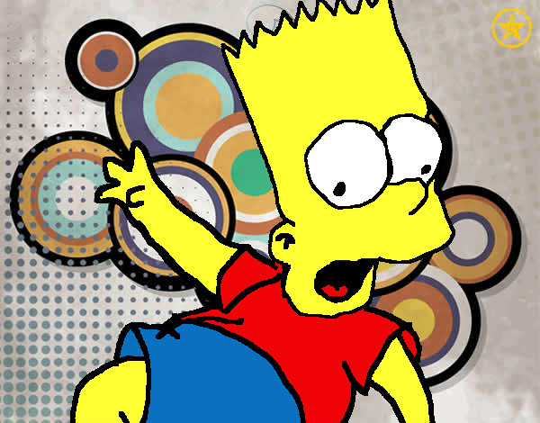 Dibujo Bart 2 pintado por sisero