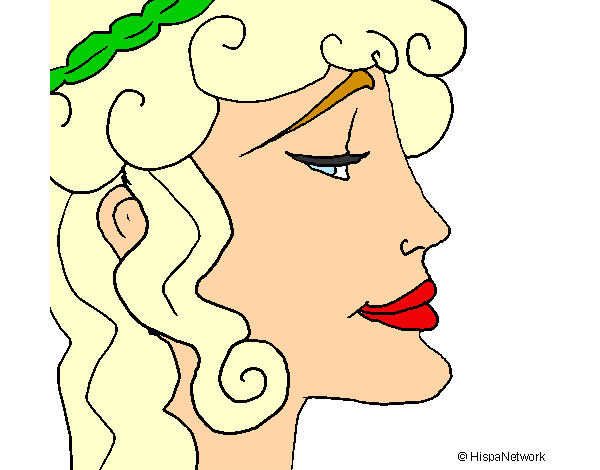 Dibujo Cabeza de mujer pintado por oded
