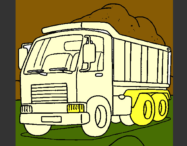 Dibujo Camión de carga 1 pintado por joaquin-li