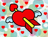 Dibujo Corazón de San Valentín pintado por keyker 