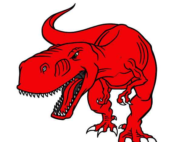 Dibujo Dinosaurio enfadado pintado por superizan