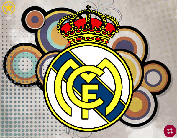 Dibujo Escudo del Real Madrid C.F. pintado por sisero