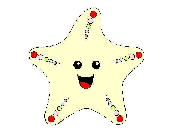 Dibujo Estrella de mar 1 pintado por oded