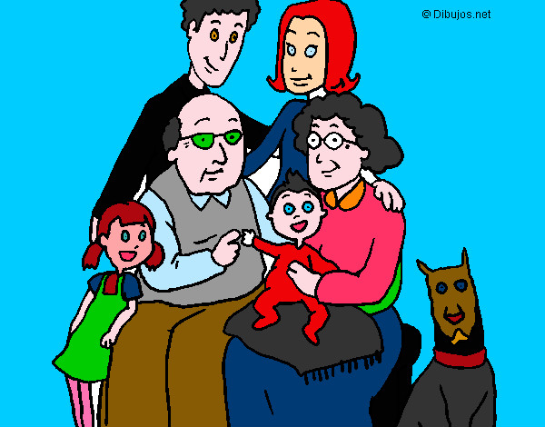 Dibujo Familia pintado por marku