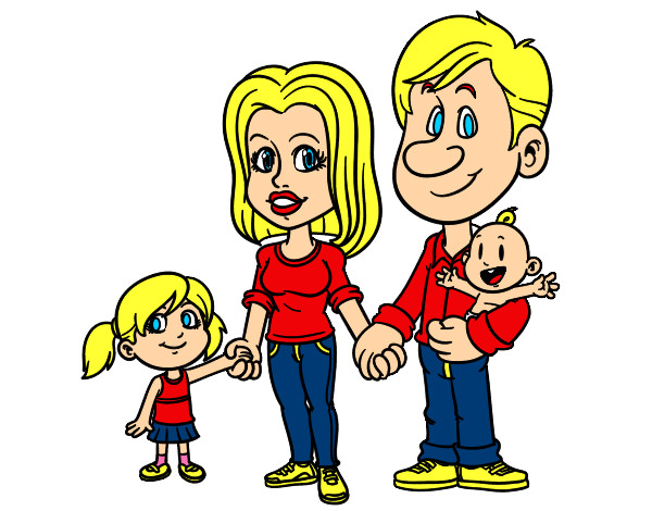 Dibujo Familia feliz pintado por daviddanie