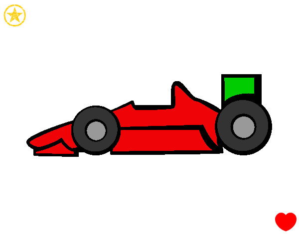 Dibujo Fórmula 1 pintado por sisero