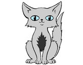 Dibujo Gato persa pintado por valeriafer