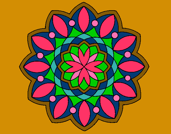 Dibujo Mandala 3 pintado por mirsu