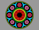 Dibujo Mandala flor pintado por Ruthb