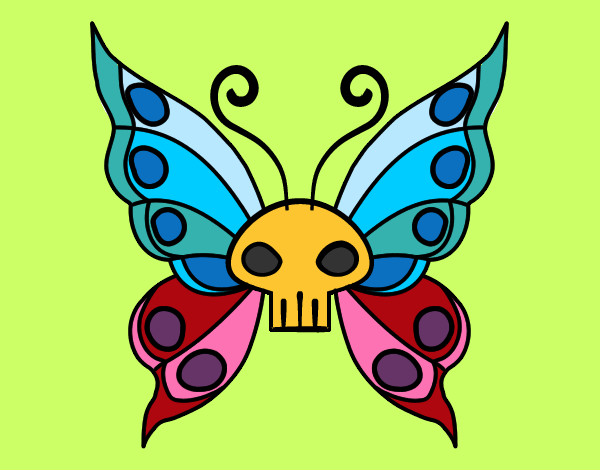 Dibujo Mariposa Emo pintado por ynes