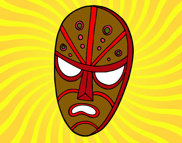 Dibujo Máscara enfadada pintado por camituuu