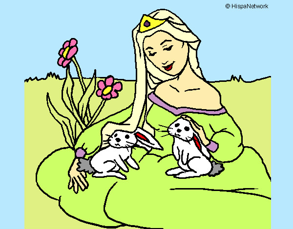 Dibujo Princesa del bosque pintado por oded