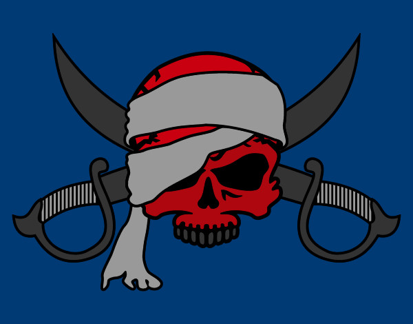 Dibujo Símbolo pirata pintado por rafael22