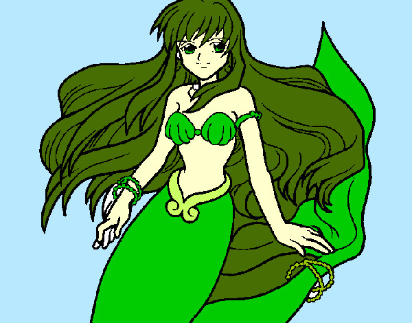 Dibujo Sirena pintado por mikulakune