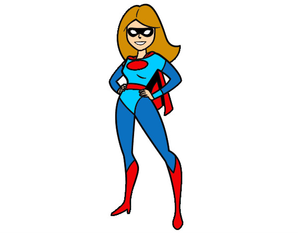 Dibujo Superheroina pintado por mariana12