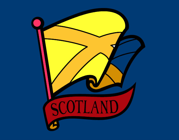 Dibujo Bandera de Escocia pintado por marcostale