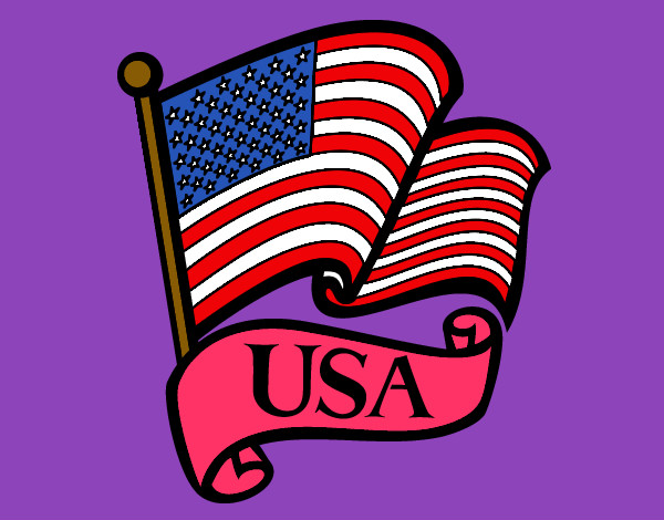 Dibujo Bandera de los Estados Unidos pintado por CaRmEnMoLi