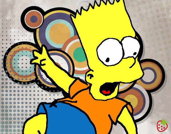 Dibujo Bart 2 pintado por zairita03