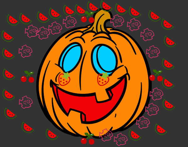 Dibujo Calabaza de Halloween pintado por ANTOLUCA