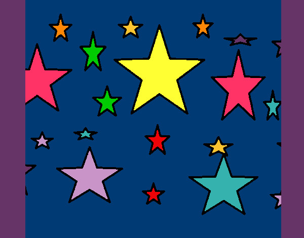 Dibujo Conjunto de estrellas pintado por lili7