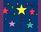 Dibujo Conjunto de estrellas pintado por lili7