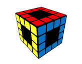 Dibujo Cubo de Rubik pintado por alexwuau