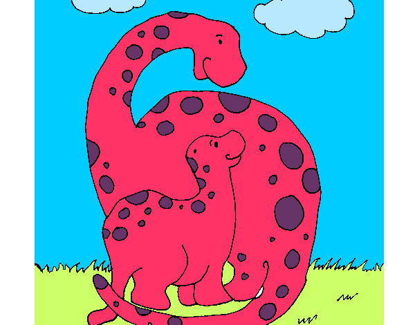 Dibujo Dinosaurios pintado por Natidani