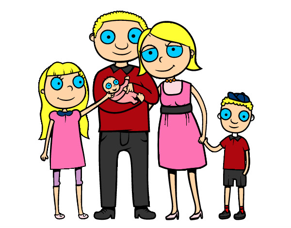 Dibujo Familia unida pintado por CARLYGUAY