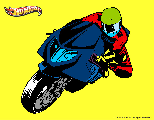 Dibujo Hot Wheels Ducati 1098R pintado por diegoalozo
