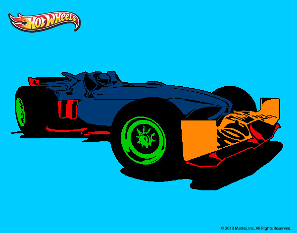 Dibujo Hot Wheels Tyrrell P34 pintado por jogeleon