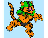 Dibujo Jugador tigre pintado por robotvca