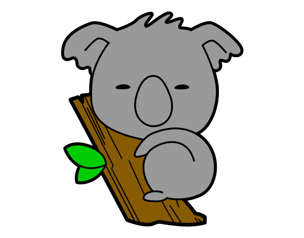Dibujo Koala bebé pintado por jogeleon