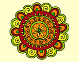 Dibujo Mandala alegre pintado por michinita