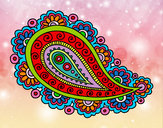 Dibujo Mandala lágrima pintado por miryfurby