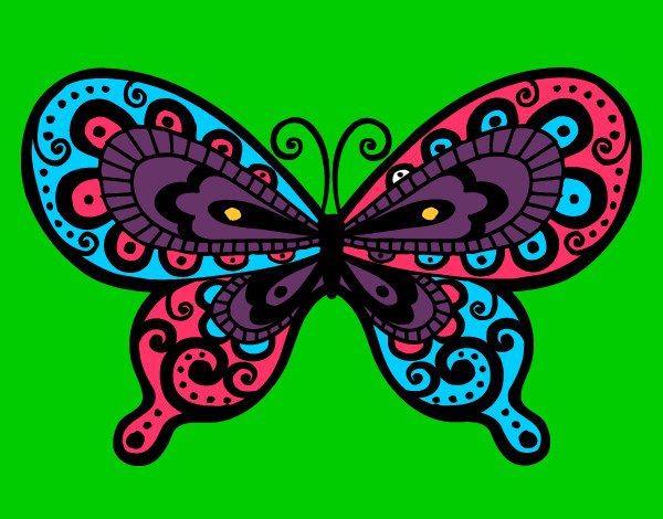 Dibujo Mariposa bonita pintado por luzzi