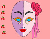 Dibujo Máscara italiana pintado por lorena8