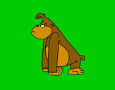 Dibujo Mono enfadado pintado por kittylove
