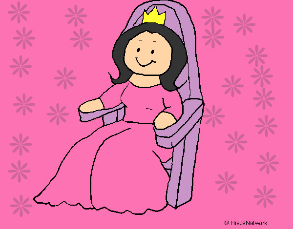 Dibujo Princesa en el trono pintado por bianca1300