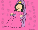Dibujo Princesa en el trono pintado por bianca1300