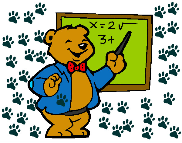 Dibujo Profesor oso pintado por bianca_123
