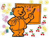 Dibujo Profesor oso pintado por pereira