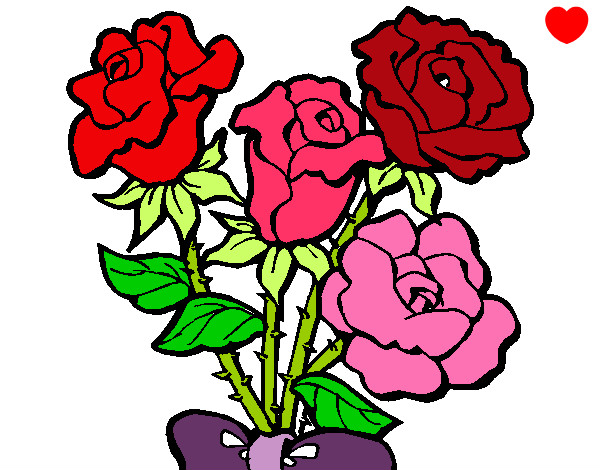 Dibujo Ramo de rosas pintado por CARLYGUAY