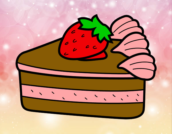 Dibujo Tarta de fresas pintado por yohaneth12